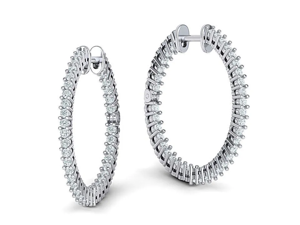 High-polished 25mm hoop earrings with a unique design, symbolizing individuality and sophistication, perfect for any occasion.