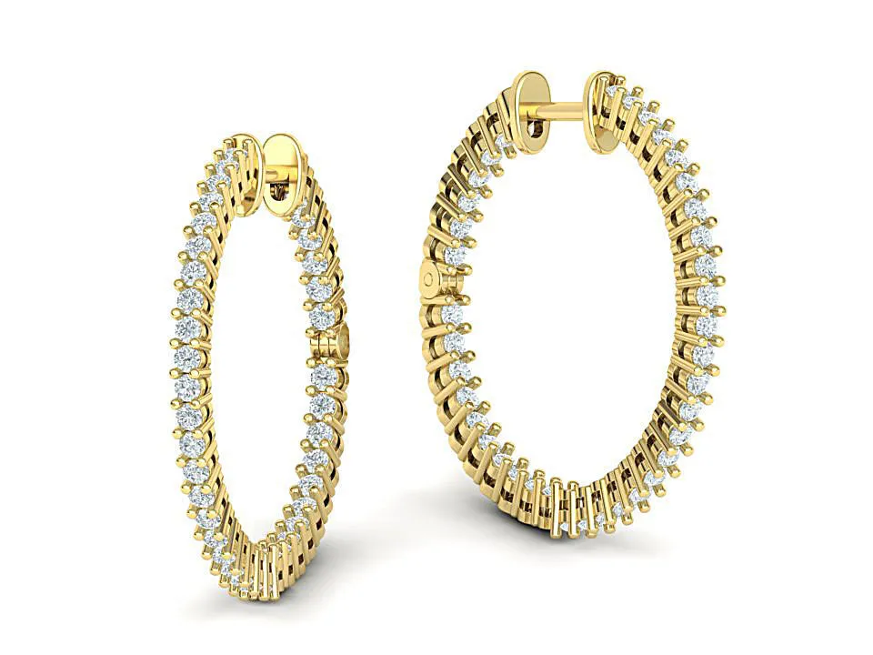 High-polished 25mm hoop earrings with a unique design, symbolizing individuality and sophistication, perfect for any occasion.