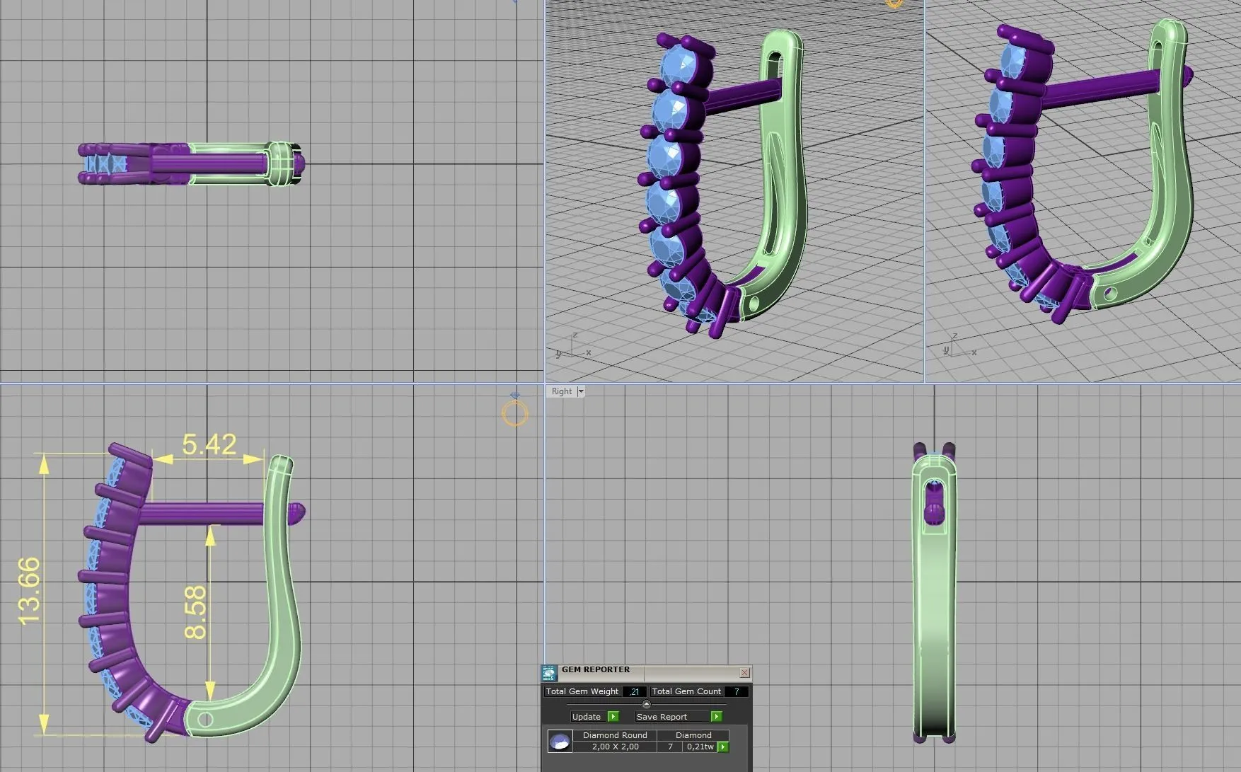 High-polished 2mm diamond hoop earrings, symbolizing luxury and sophistication, perfect for any occasion.