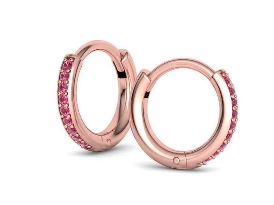 High-polished diamond hoop earrings for women, symbolizing luxury and sophistication, perfect for any occasion.
