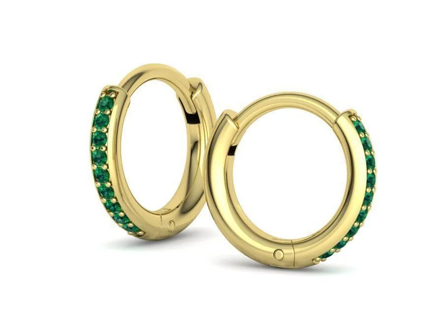 High-polished diamond hoop earrings for women, symbolizing luxury and sophistication, perfect for any occasion.