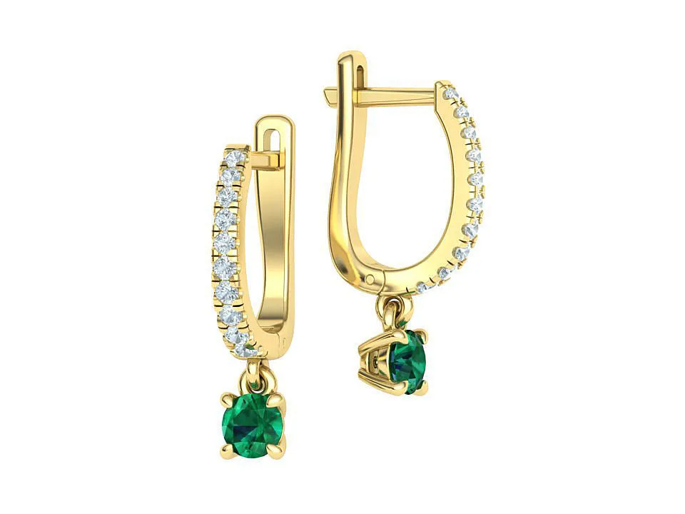 High-polished 4mm diamond huggie earrings, symbolizing luxury and sophistication, perfect for any occasion.