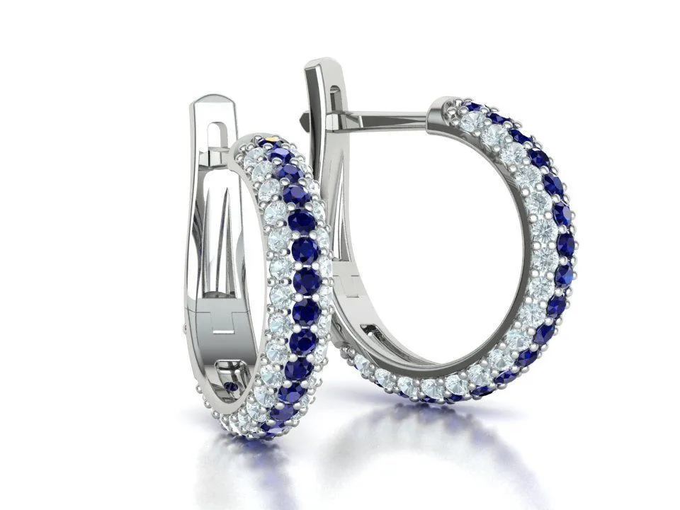 High-polished 15mm hoop earrings adorned with diamonds, symbolizing luxury and sophistication, perfect for any occasion.