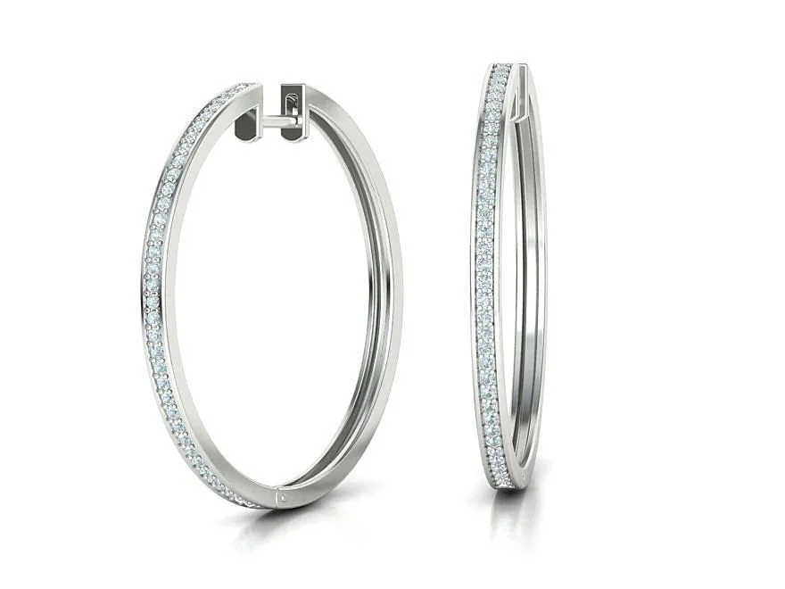 High-polished 35mm hoop earrings, symbolizing timeless elegance and sophistication, perfect for any occasion.