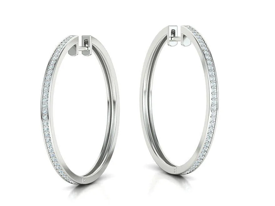 High-polished 35mm hoop earrings, symbolizing timeless elegance and sophistication, perfect for any occasion.
