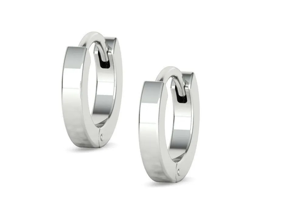 High-polished huggie small hoop earrings, symbolizing subtle luxury and sophistication, perfect for any occasion.