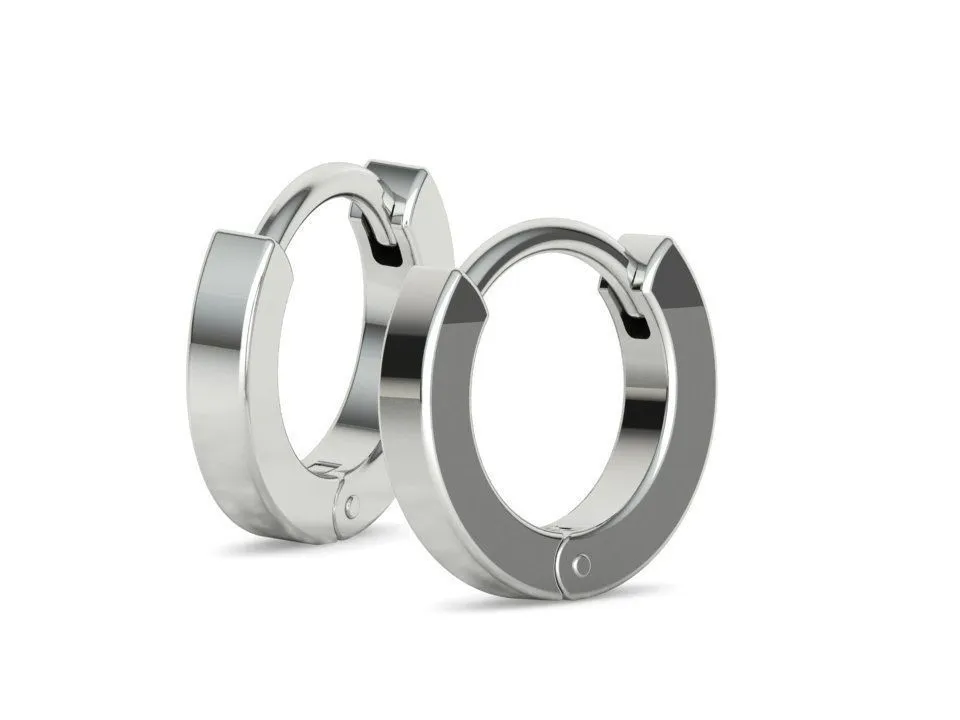 High-polished huggie small hoop earrings, symbolizing subtle luxury and sophistication, perfect for any occasion.