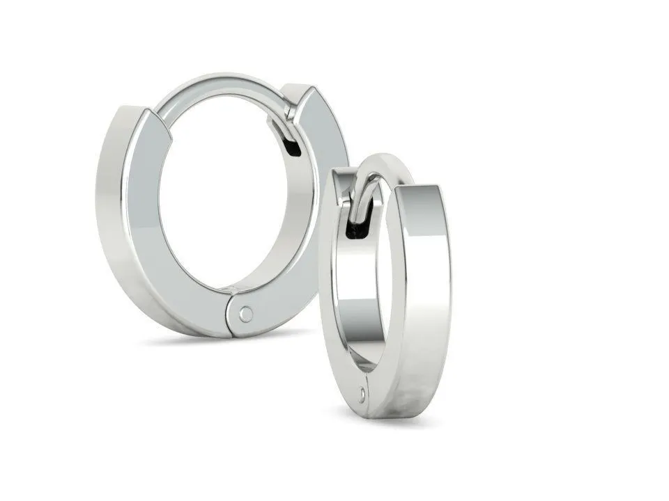 High-polished huggie small hoop earrings, symbolizing subtle luxury and sophistication, perfect for any occasion.