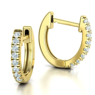 High-polished 11mm oval shape hoop earrings, symbolizing timeless elegance and sophistication, perfect for any occasion.