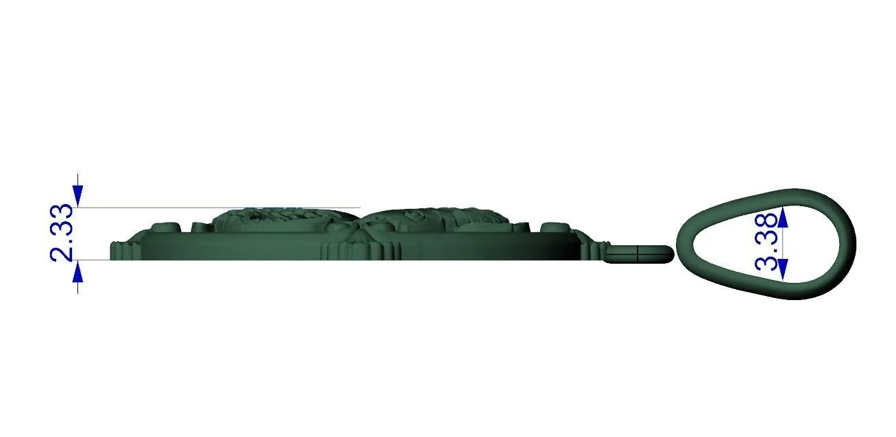 Small round silver pendant featuring elegantly designed koi carp, symbolizing good fortune and grace