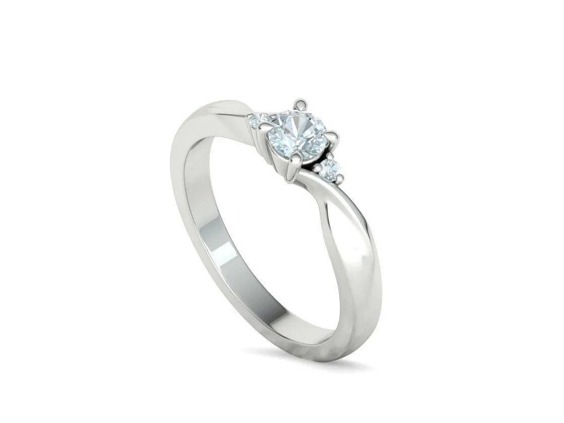 SWR-002-Elegant Twist Solitaire Ring-7