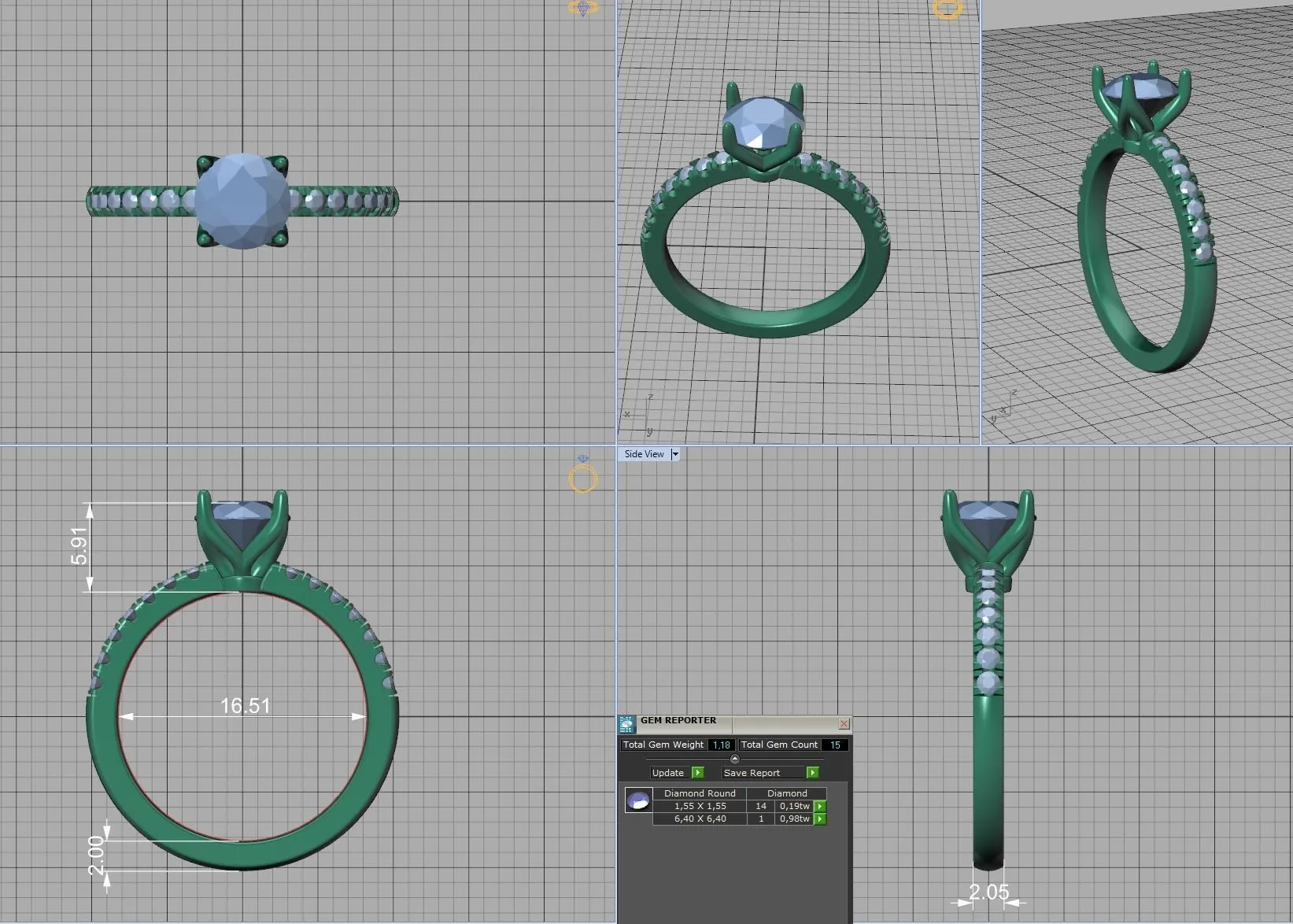High-polished Pavé Halo Solitaire Ring with a central solitaire diamond and pavé-set diamonds, symbolizing luxury and elegance, perfect for any occasion.