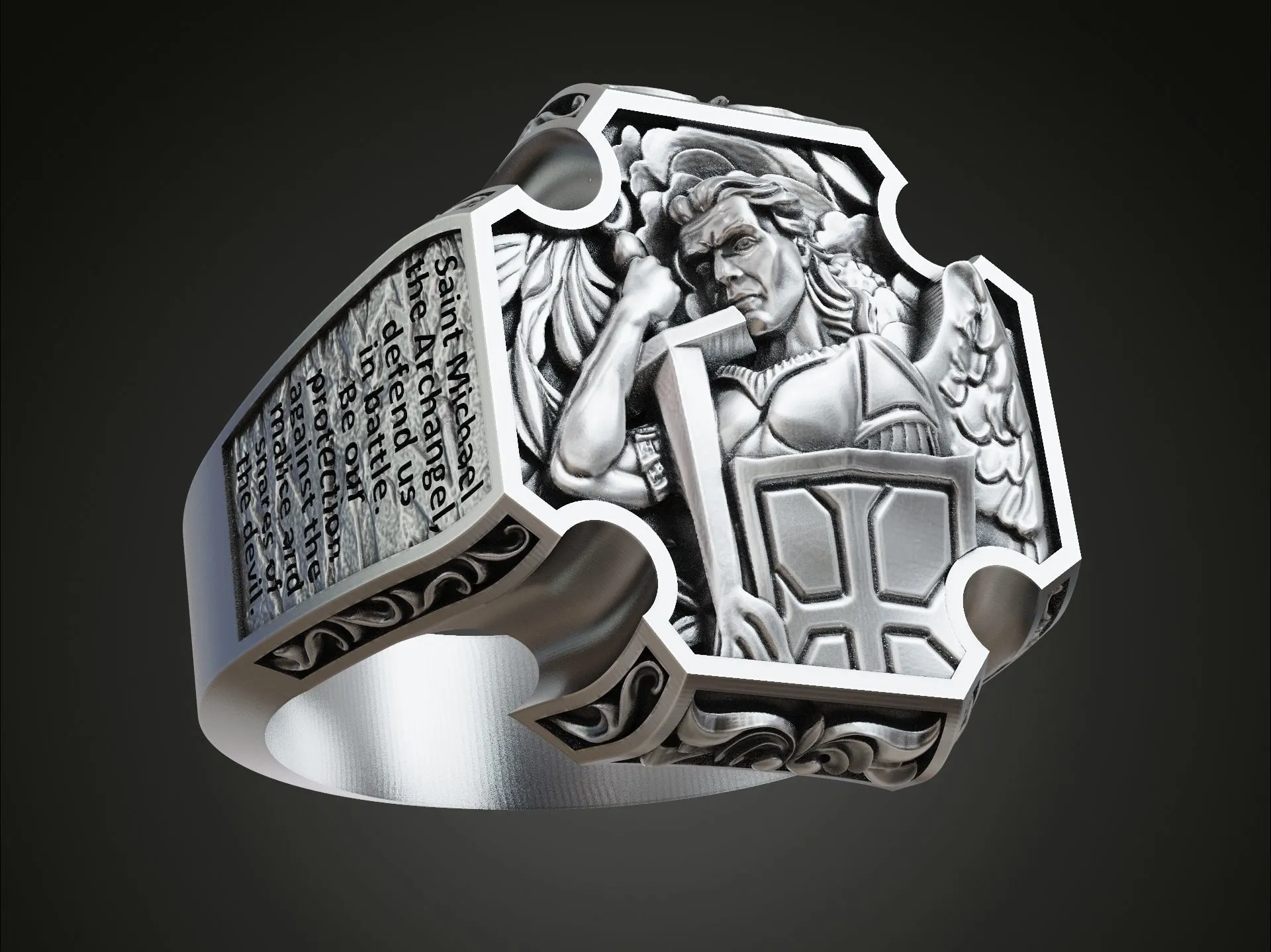 Saint Archangel Michael Prayer Ring-1