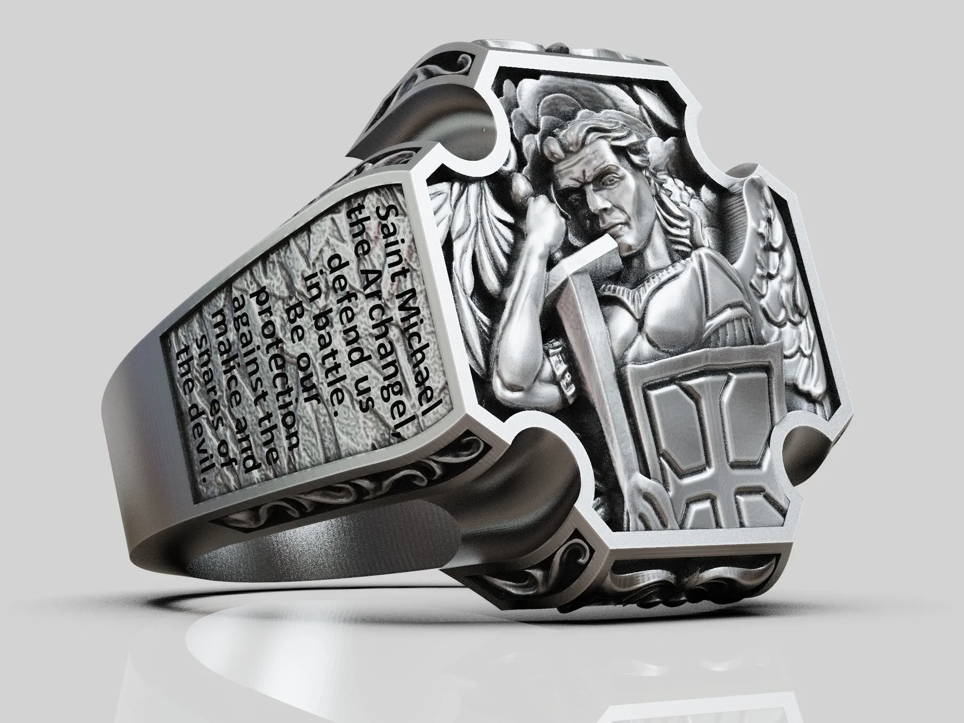 Saint Archangel Michael Prayer Ring-10