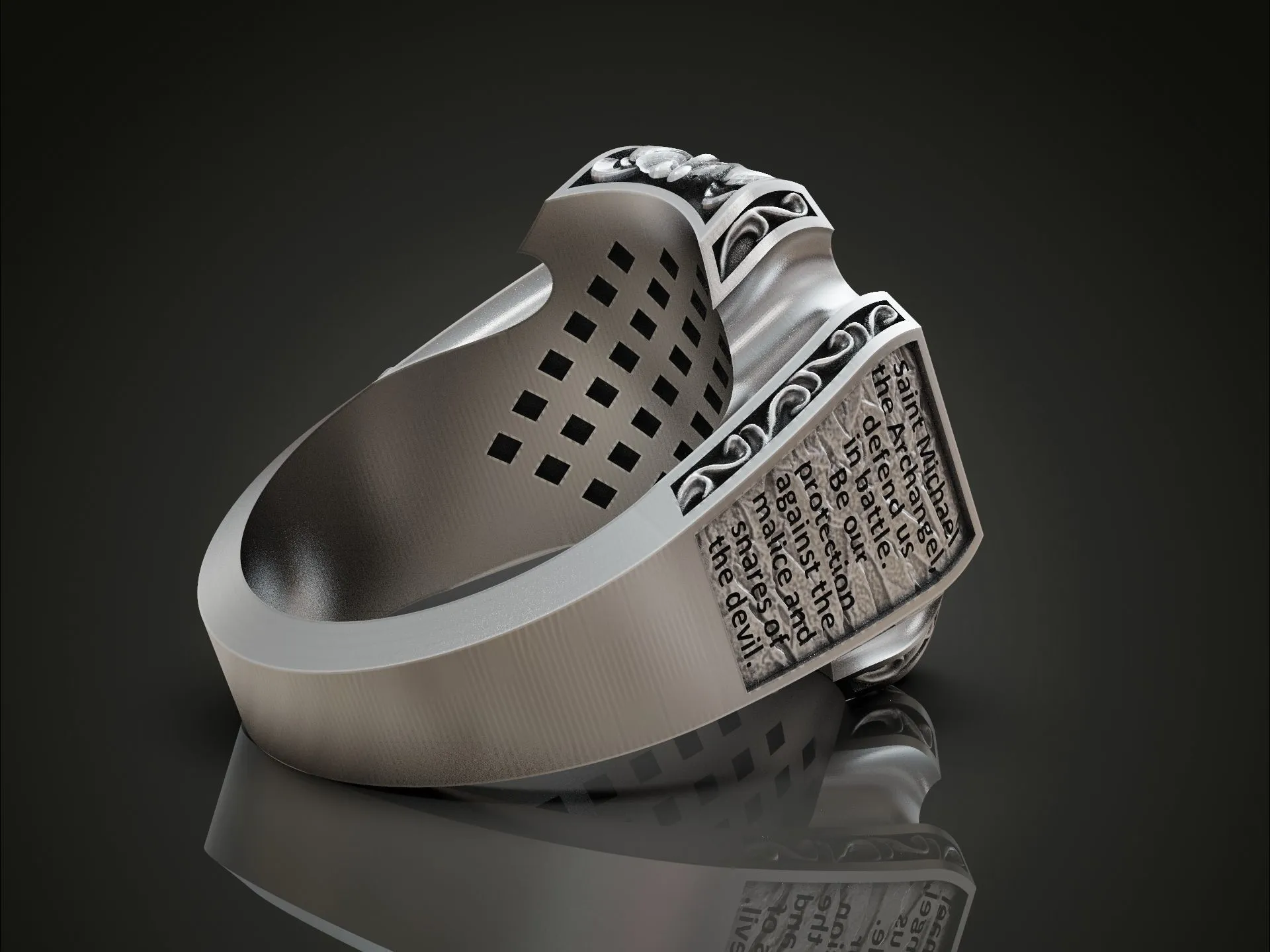 Saint Archangel Michael Prayer Ring-3