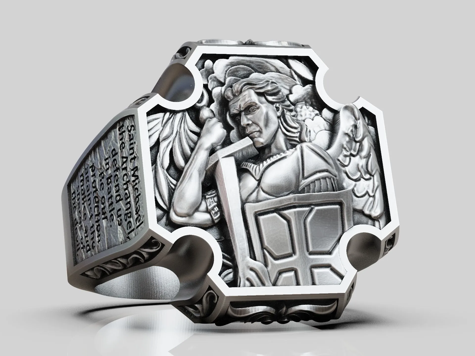 Saint Archangel Michael Prayer Ring-9