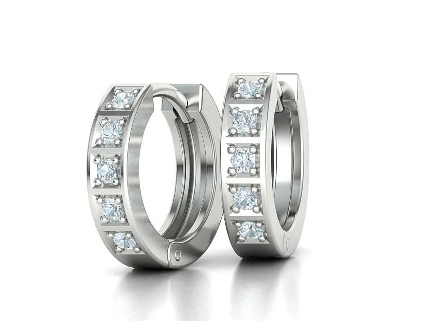 High-polished 12mm small hoop earrings, symbolizing timeless elegance and sophistication, perfect for any occasion.