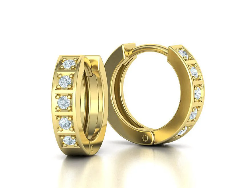 High-polished 12mm small hoop earrings, symbolizing timeless elegance and sophistication, perfect for any occasion.