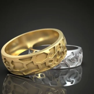 Solid color wedding bands symbolizing the purity and simplicity of love, perfect for couples who embrace a bold yet understated style.