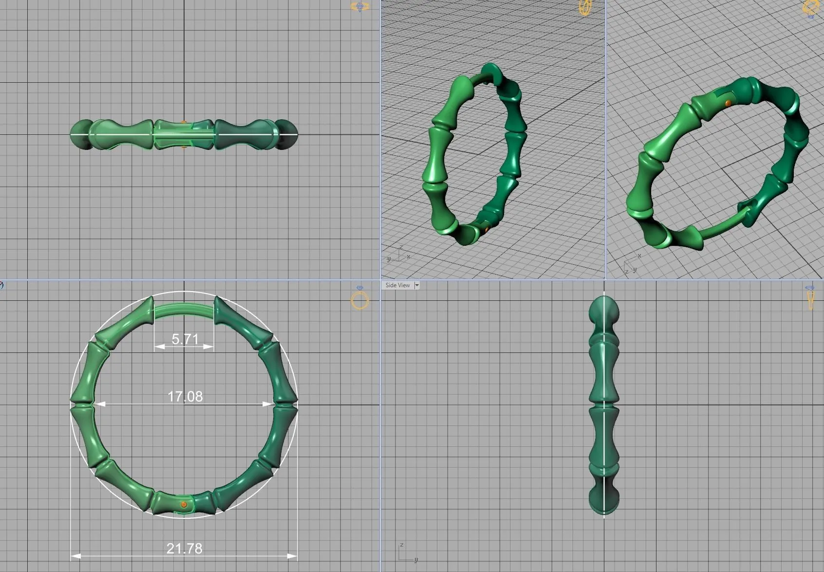 High-polished bamboo hoop earrings, symbolizing natural elegance and sophistication, perfect for any occasion.