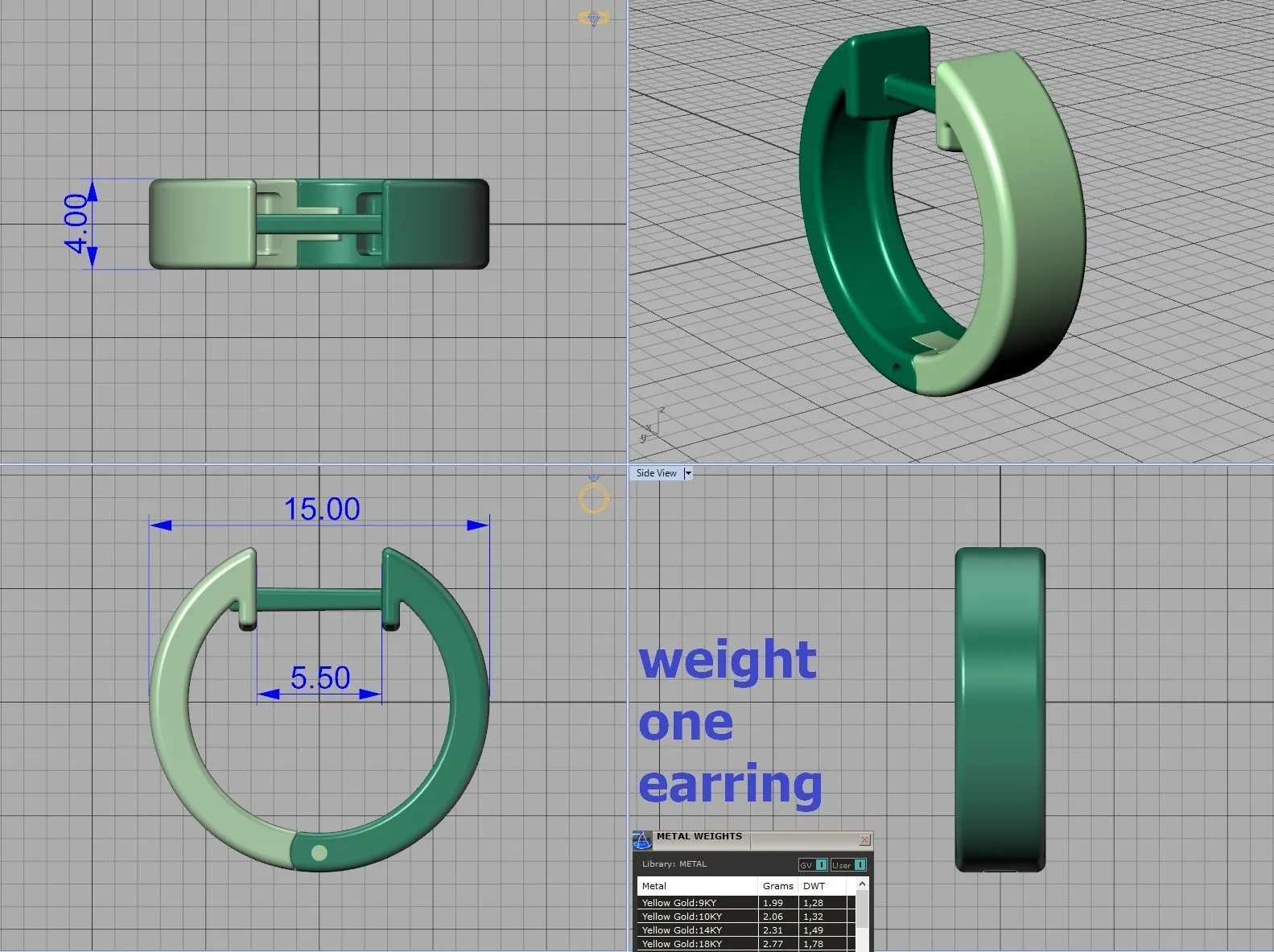 High-polished 15mm x 4mm delicate hoop earrings, symbolizing subtle luxury and sophistication, perfect for any occasion.