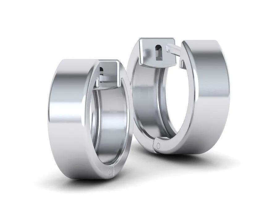 delicate-fine-hoop-earrings-15mm-5mm-wide-3d-print-model-3d-model-stl-3dm (10) High-polished 15mm x 5mm delicate hoop earrings, symbolizing subtle luxury and sophistication, perfect for any occasion.