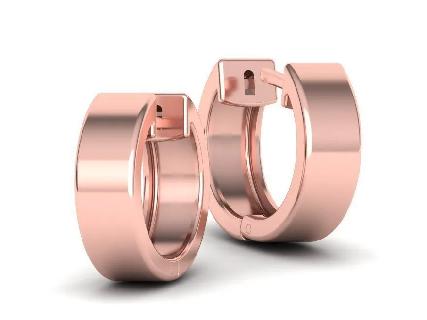 delicate-fine-hoop-earrings-15mm-5mm-wide-3d-print-model-3d-model-stl-3dm (13) High-polished 15mm x 5mm delicate hoop earrings, symbolizing subtle luxury and sophistication, perfect for any occasion.