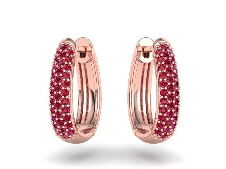 High-polished diamond hoop earrings, symbolizing luxury and sophistication, perfect for any occasion.