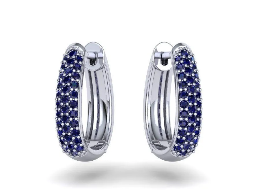 High-polished diamond hoop earrings, symbolizing luxury and sophistication, perfect for any occasion.