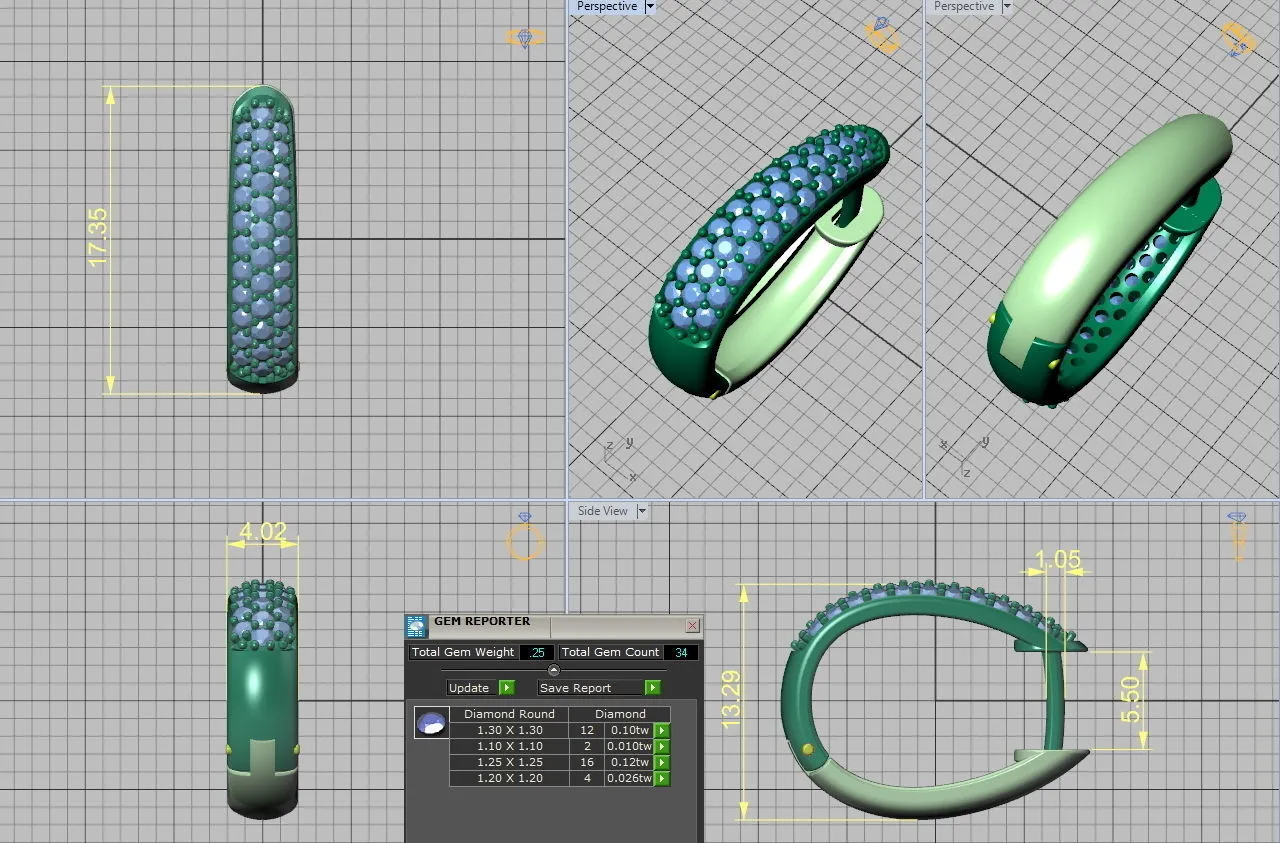 High-polished diamond hoop earrings, symbolizing luxury and sophistication, perfect for any occasion.