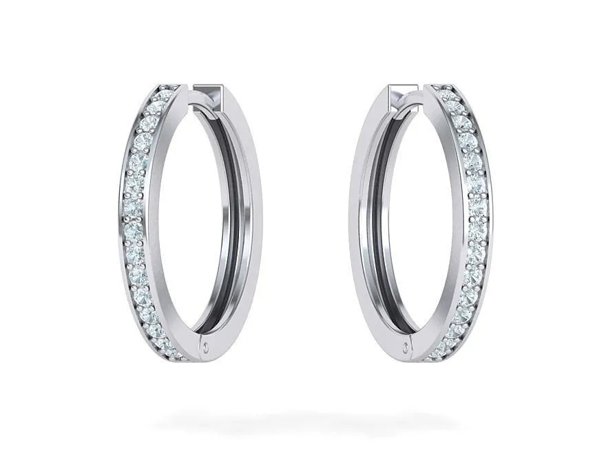High-polished 20mm hoop earrings crafted from Silver 925, symbolizing timeless elegance and sophistication, perfect for any occasion.