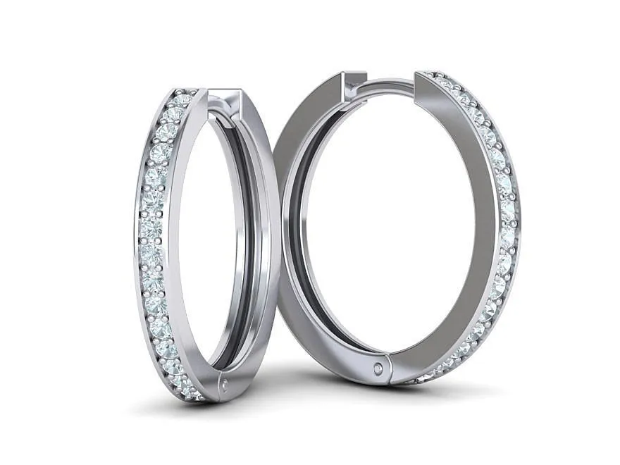 High-polished 20mm hoop earrings crafted from Silver 925, symbolizing timeless elegance and sophistication, perfect for any occasion.