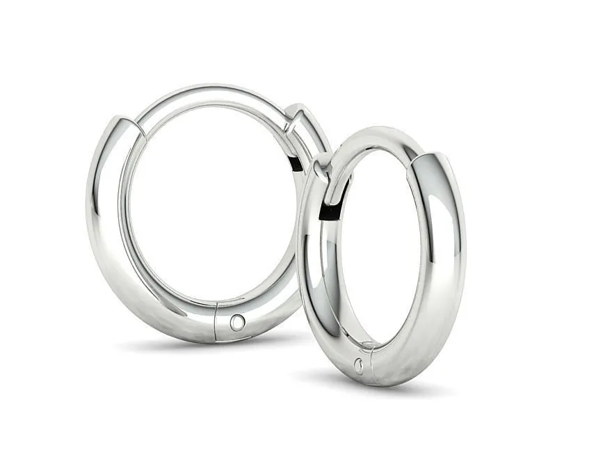 High-polished round hoop earrings for women, symbolizing timeless elegance and sophistication, perfect for any occasion.