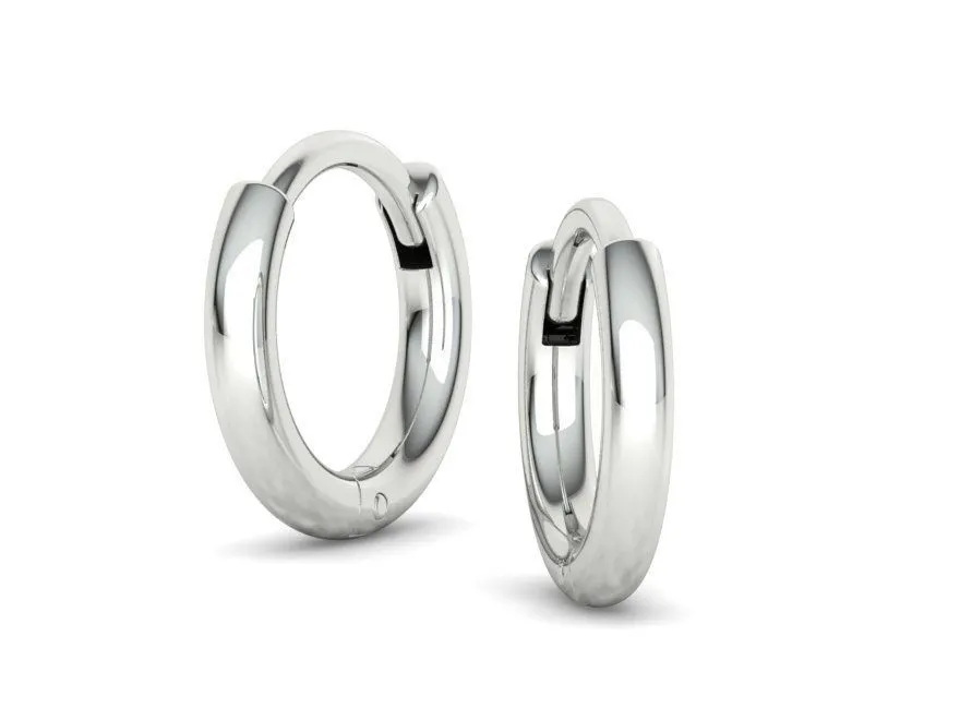 High-polished round hoop earrings for women, symbolizing timeless elegance and sophistication, perfect for any occasion.