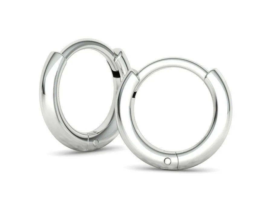 High-polished round hoop earrings for women, symbolizing timeless elegance and sophistication, perfect for any occasion.