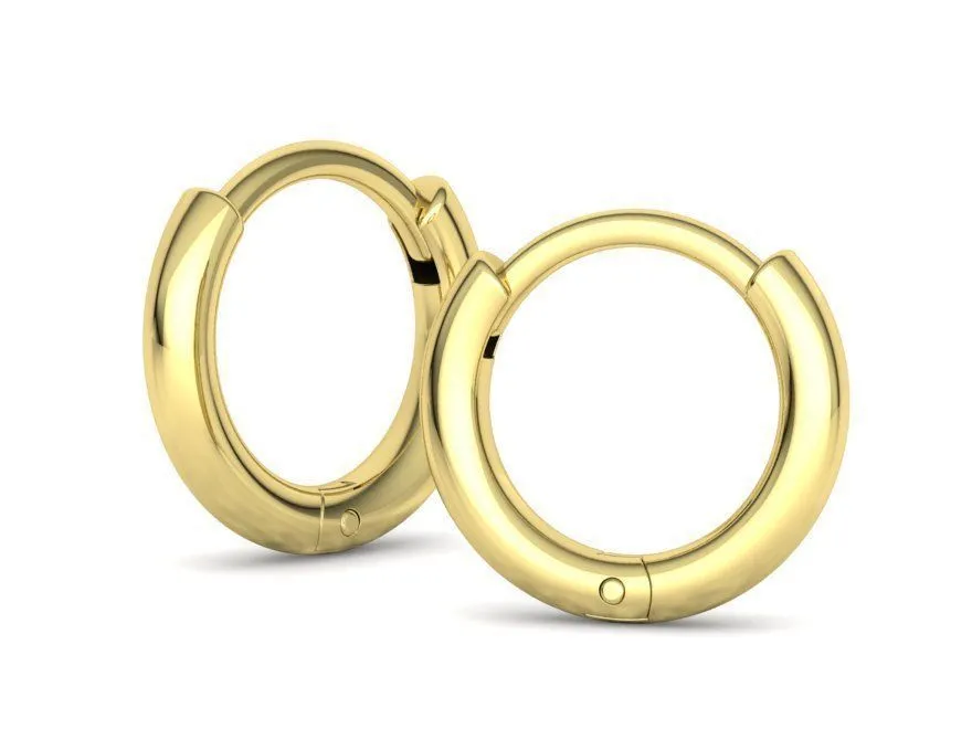 High-polished round hoop earrings for women, symbolizing timeless elegance and sophistication, perfect for any occasion.