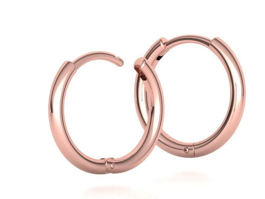 round-hoop-earrings-3dmodel-12mm-inner-diameter-3d-model-stl-3dm (15) High-polished 12mm round hoop earrings, symbolizing timeless elegance and sophistication, perfect for any occasion.