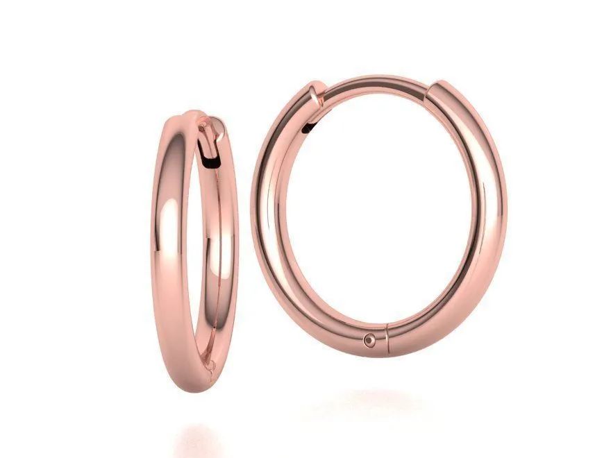round-hoop-earrings-3dmodel-12mm-inner-diameter-3d-model-stl-3dm (22) High-polished 12mm round hoop earrings, symbolizing timeless elegance and sophistication, perfect for any occasion.