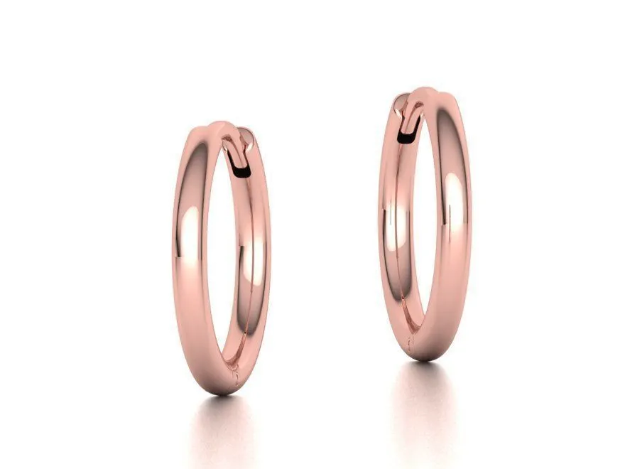 round-hoop-earrings-3dmodel-12mm-inner-diameter-3d-model-stl-3dm (23) High-polished 12mm round hoop earrings, symbolizing timeless elegance and sophistication, perfect for any occasion.