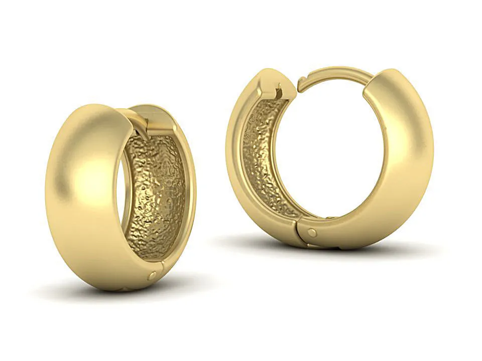 small-hoop-earrings-3dmodel-15mm-size-3d-model-stl-3dm (11) High-polished 15mm small hoop earrings, symbolizing timeless elegance and sophistication, perfect for any occasion.