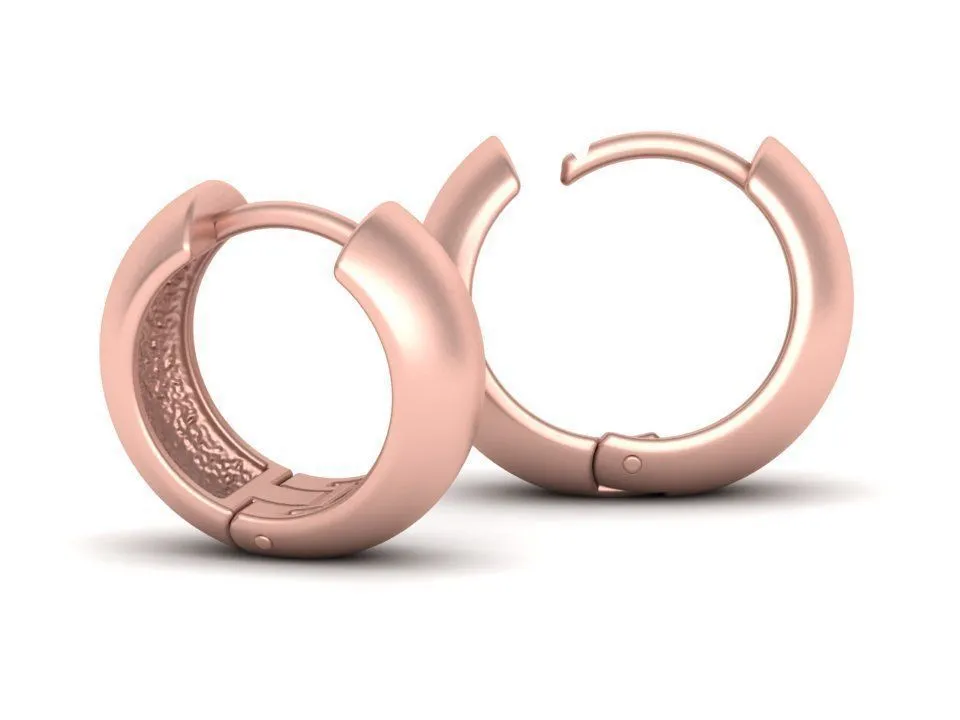 small-hoop-earrings-3dmodel-15mm-size-3d-model-stl-3dm (12) High-polished 15mm small hoop earrings, symbolizing timeless elegance and sophistication, perfect for any occasion.