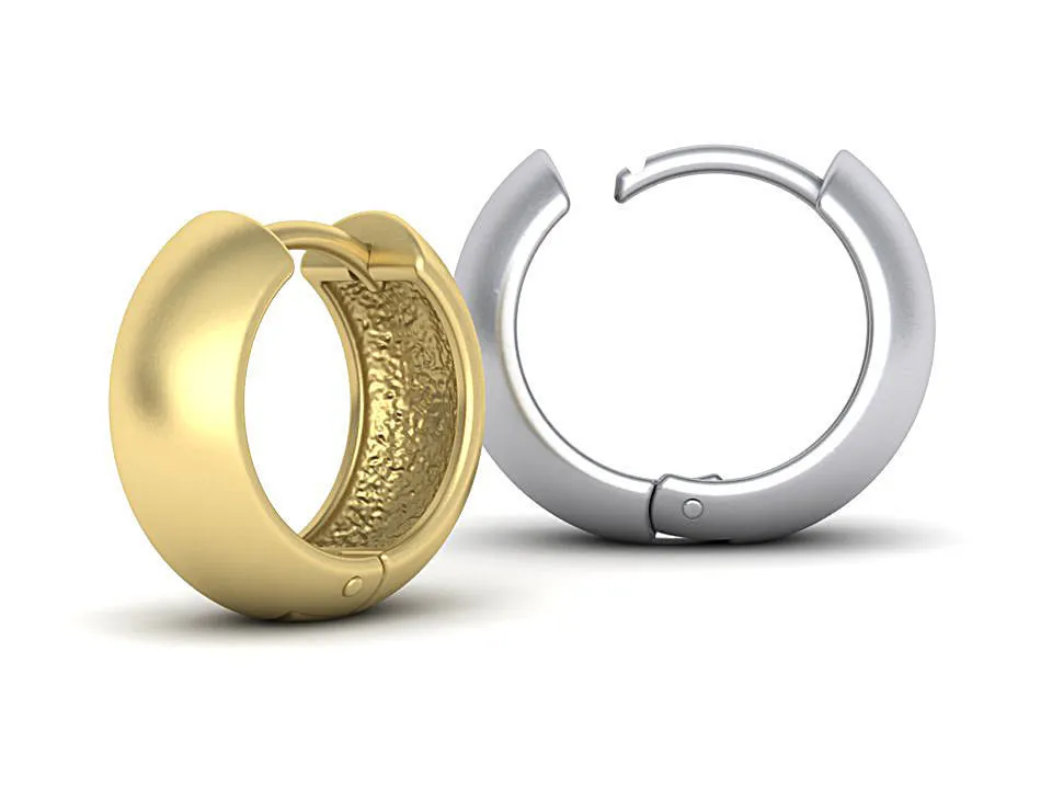 small-hoop-earrings-3dmodel-15mm-size-3d-model-stl-3dm (14) High-polished 15mm small hoop earrings, symbolizing timeless elegance and sophistication, perfect for any occasion.