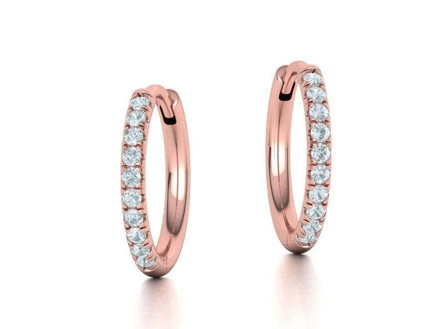small-hoop-earrings-french-pave-setting-12mm-inner-size-3dmodel-3d-model-stl-3dm (18) High-polished 12mm hoop earrings adorned with pavé diamonds, symbolizing luxury and sophistication, perfect for any occasion.
