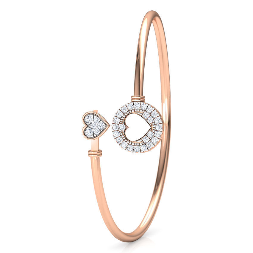 11 (5) Charming Heart Silver Bracelet featuring a delicate heart design with sparkling accents, crafted from recycled silver.