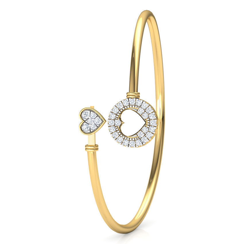 11 (7) Charming Heart Silver Bracelet featuring a delicate heart design with sparkling accents, crafted from recycled silver.