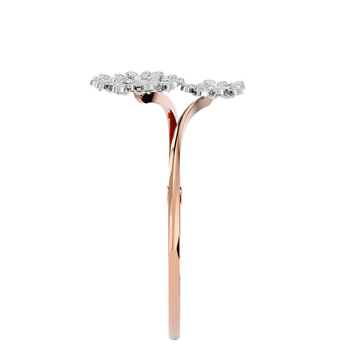 Sparkling Flora Silver Bracelet with high-polished recycled silver and delicate floral design.