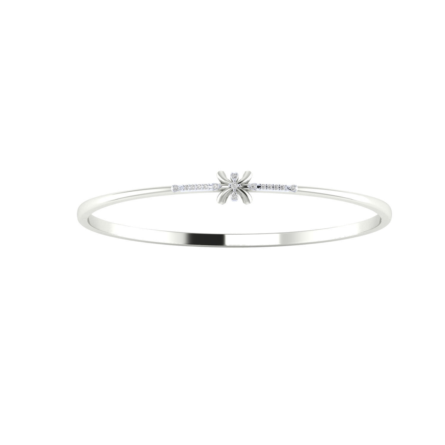 Stylish Starlet Silver Bracelet featuring a star-inspired design with a high-polished finish, crafted from recycled silver.