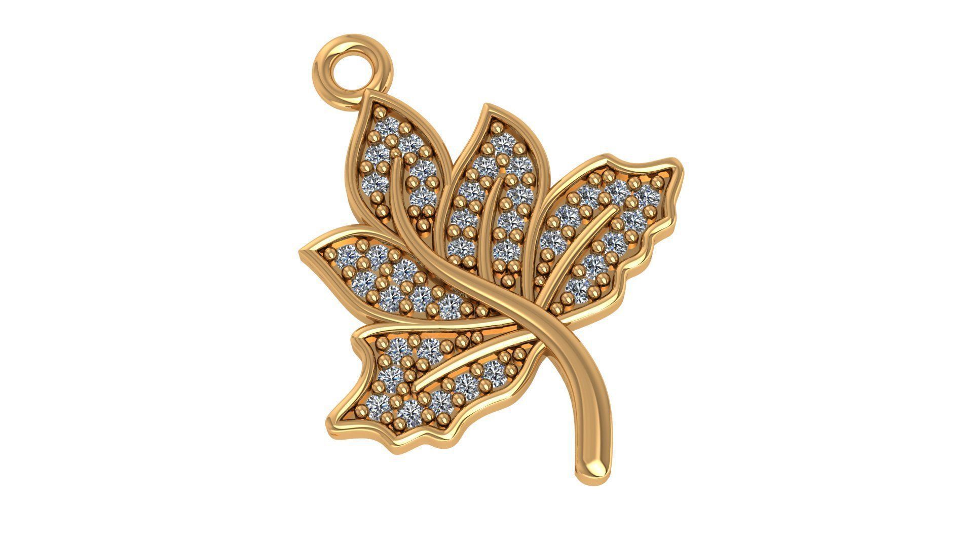 Sterling silver Maple Leaf Charm Pendant with intricate maple leaf design, perfect for nature enthusiasts.