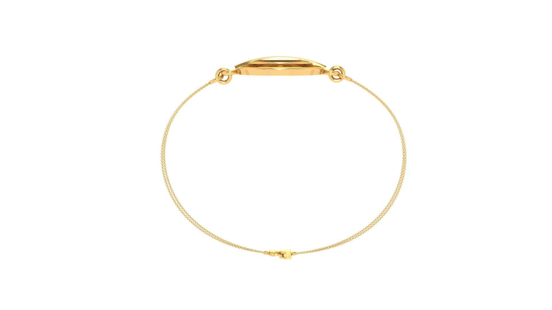 HFS-B005 (1) Elegant Circle Stone Bracelet with dazzling circular stones and adjustable fit