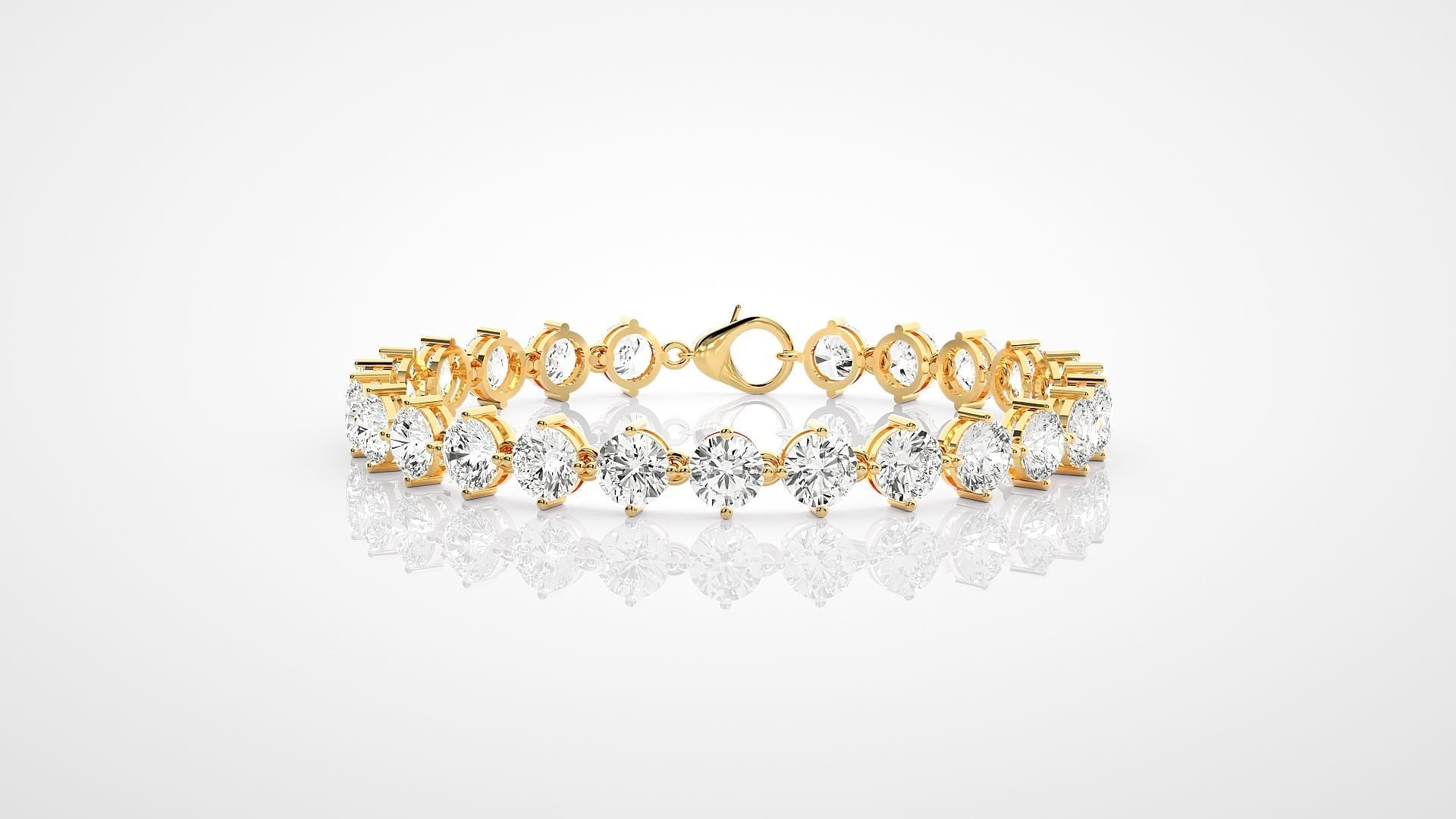 HFS-B007 (13) Radiant Geometric Silver Bracelet featuring dazzling geometric stones and a sleek silver design.